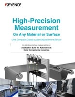 CL-3000 Series Confocal Displacement Sensor: Application Examples for Automotive & Metal parts industries