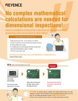 No complex mathematical calculations are needed for dimensional inspections!