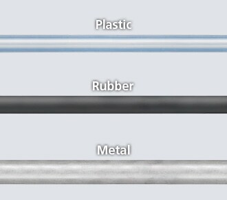 Plastic, Rubber, Metal