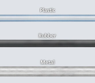 Plastic, Rubber, Metal