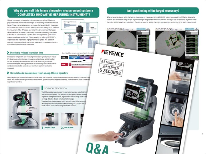 IM Series Image Dimension Measurement System "Just Place & Press" Clear & Simple Explanation for Q & A [Structure, Principle] (English)