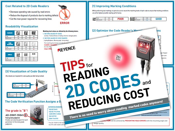Techniques for cost reduction after introducing 2D code reader How to utilise "Matching Level Judgment Function" & "Code Quality Verification" (English)