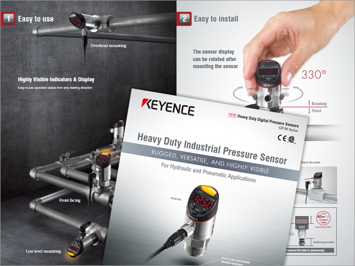 GP-M Series Heavy Duty Type Digital Pressure Sensors Catalogue (English)