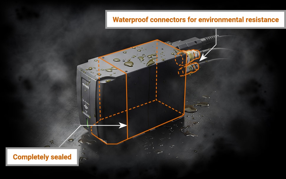 [Waterproof connectors for environmental resistance],[Completely sealed]