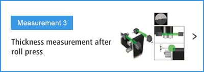 B-A- Measurement 3 Thickness measurement after roll press