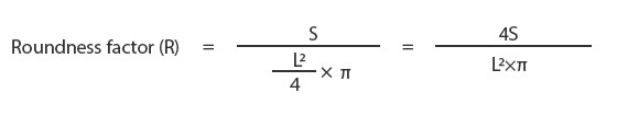 Determining the roundness factor