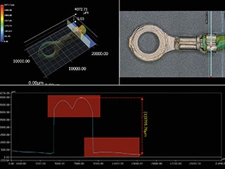 Measurement example of a 3D profile