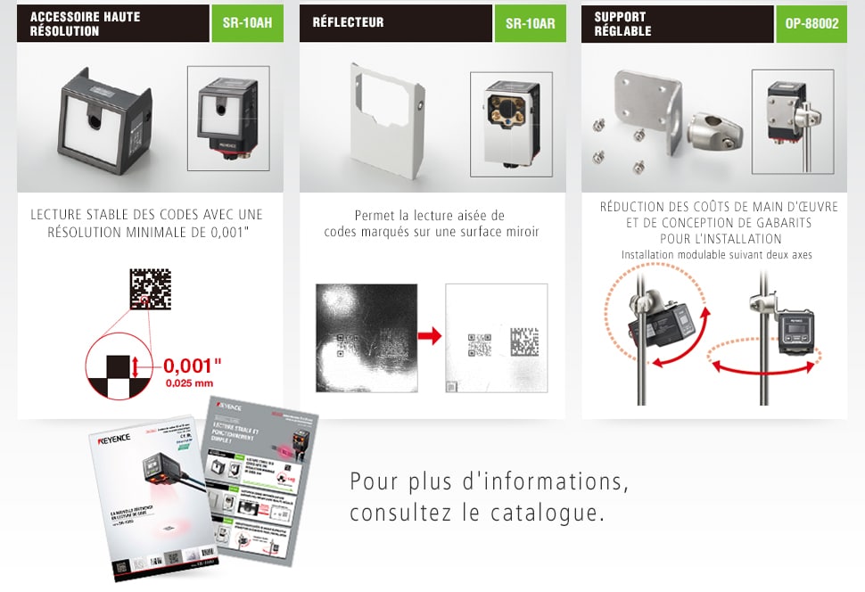 Pour plus d'informations, consultez le catalogue.