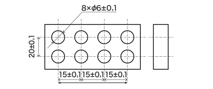 Indications basées sur la tolérance dimensionnelle