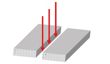 Découpe de section d’attaque