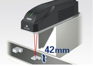 Marquage au marqueur laser 3D dans une plage focale de 42 mm
