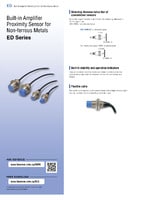 Série ED Capteur de proximité à amplificateur intégré pour métaux non ferreux Catalogue