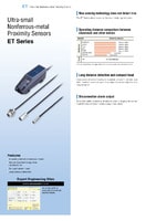 Série ET Capteurs de proximité ultra compacts pour métaux non magnétiques Catalogue