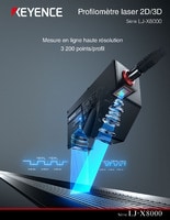 Série LJ-X8000 Profilomètre laser 2D/3D Catalogue