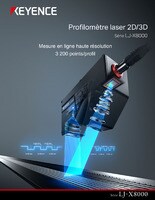 Série LJ-X8000 Profilomètre laser 2D/3D Catalogue