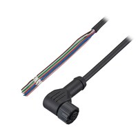 OP-88902 - Câble à fil multibrins résistant aux produits chimiques M12 8 broches En L 10 m PVC résistant aux produits chimiques