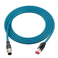 OP-87459 - Câble Ethernet (M12 à 4 broches /RJ45) compatible NFPA79 Câble droit 10 m