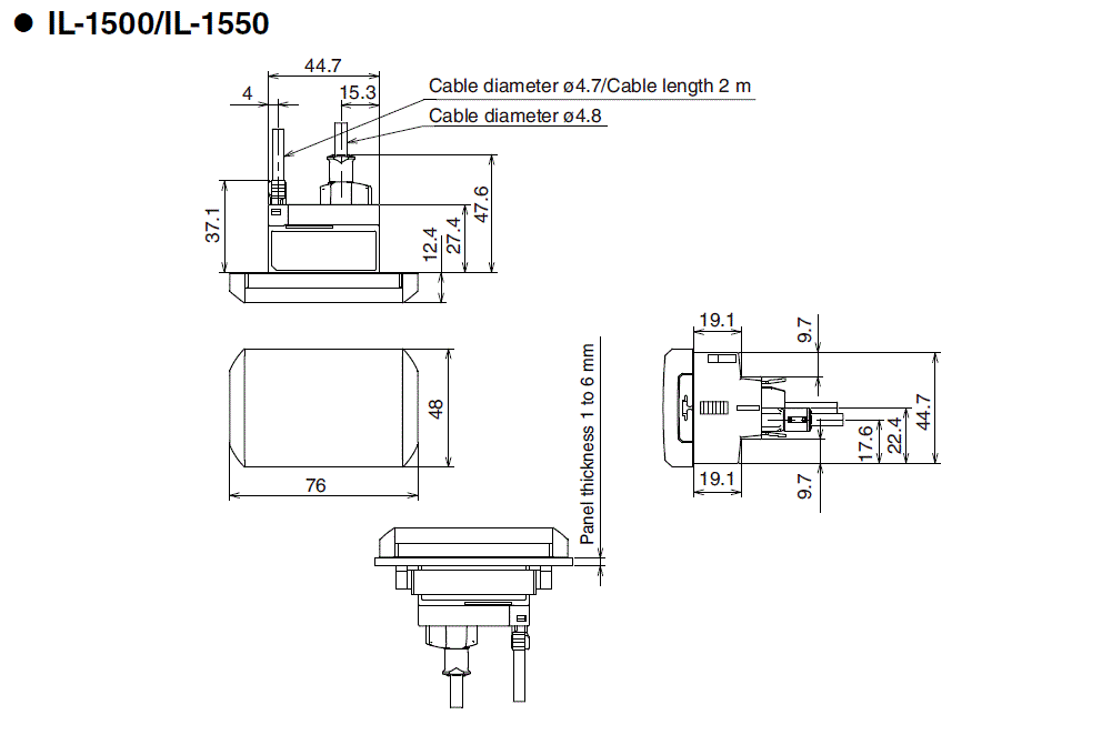 IL-1500/1550 Dimension