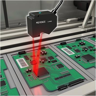 Height and angle measurement of PC board chips