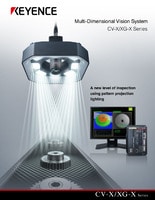 CV-X/XG-X Series Vision system compatible with pattern projection lighting Catalogue