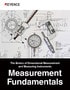 The Basics of Dimensional Measurement and Measuring Instruments Measurement Fundamentals