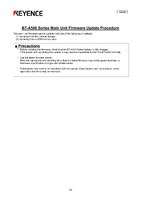 BT-A500 Series Main Unit Firmware Update Procedure