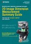 IM Series 2D Image Dimension Measurement Summary Guide