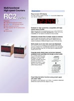 RC2 Compact Electronic Counter, 72 x 72, Multifunctional Preset type Catalogue