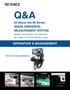 Q&A All About the IM Series IMAGE DIMENSION MEASUREMENT SYSTEM [OPERATION & MANAGEMENT]