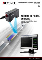 Série LJ-V7000 Instrument de mesure de profil haute vitesse en ligne Catalogue