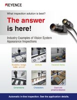 "What is the best inspection?" You can find the answer! Application examples for Appearance inspection by image sensors