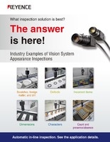 "What is the best inspection?" You can find the answer! Application examples for Appearance inspection by image sensors