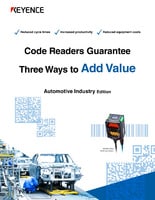 Three added values to be realized by code readers [For Automotive industry]