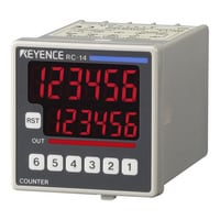 RC-14 - 48-mm□ 6-digit 7-segment LED, One-stage Preset, DC Power Supply